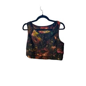 Torrid Active Sport Top Galaxy Comfortable Blouse Sleeve Less Women's Size 3 EUC